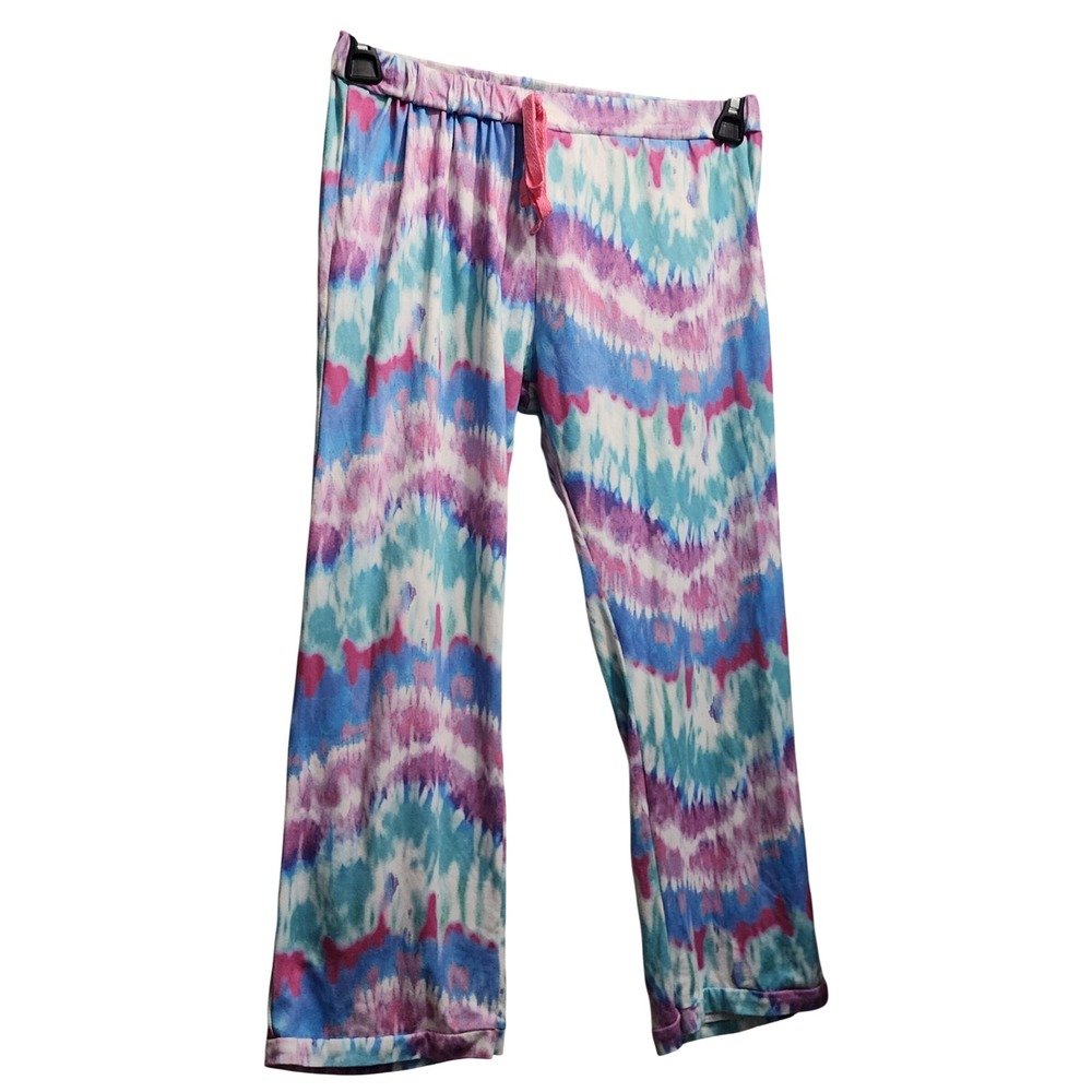 Delias Tie‎ Dye Pajama Pants Kids Size S Blue Pink Purple White Comfy Sleepwear